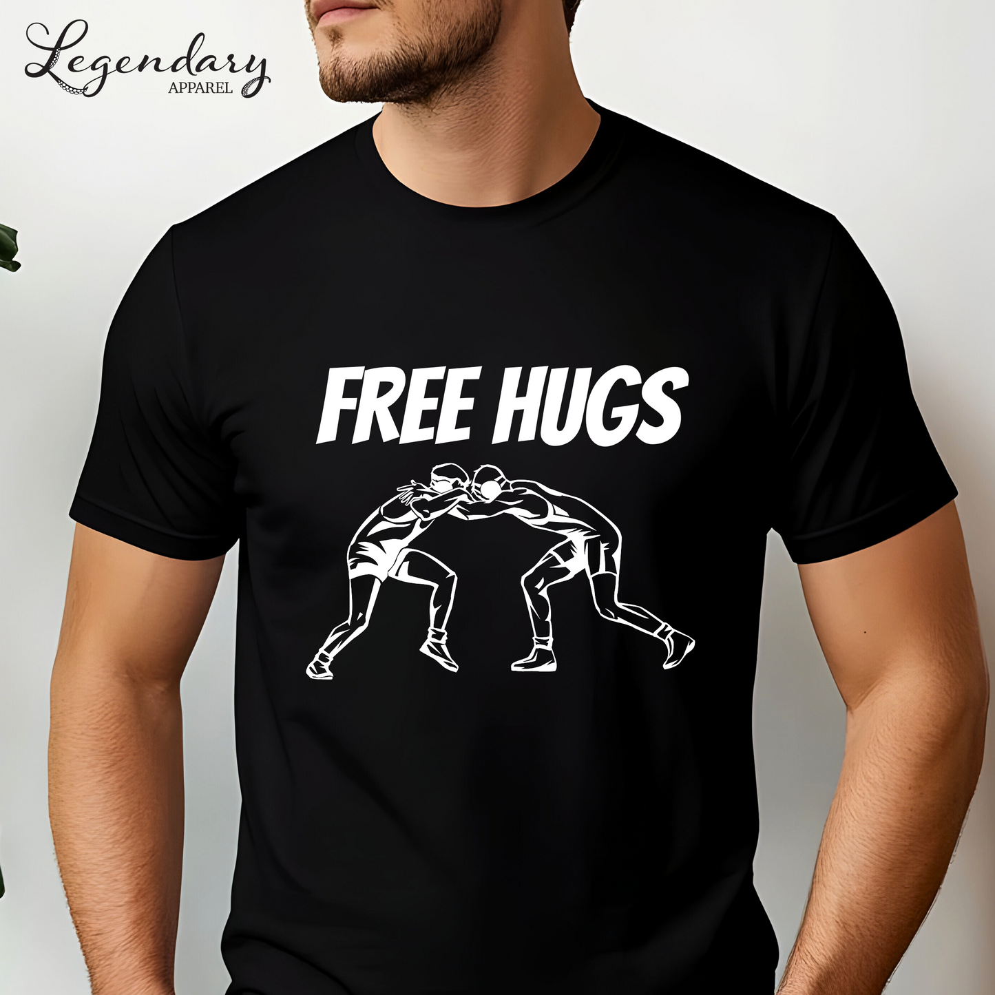 Free Hugs Wrestler T-Shirt