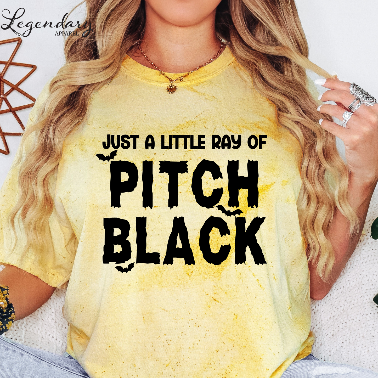 Just A Little Ray Of Pitch Black Halloween Tee Shirt