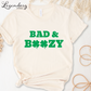 Bad and Boozy St Patricks Day Shirt Shamrock St Paddys Outfit Bar Crawl Sweatshirt Drinking Tee Shirt