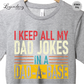 I Keep All My Dad Jokes In A DAD-A-BASE Men's T-Shirt