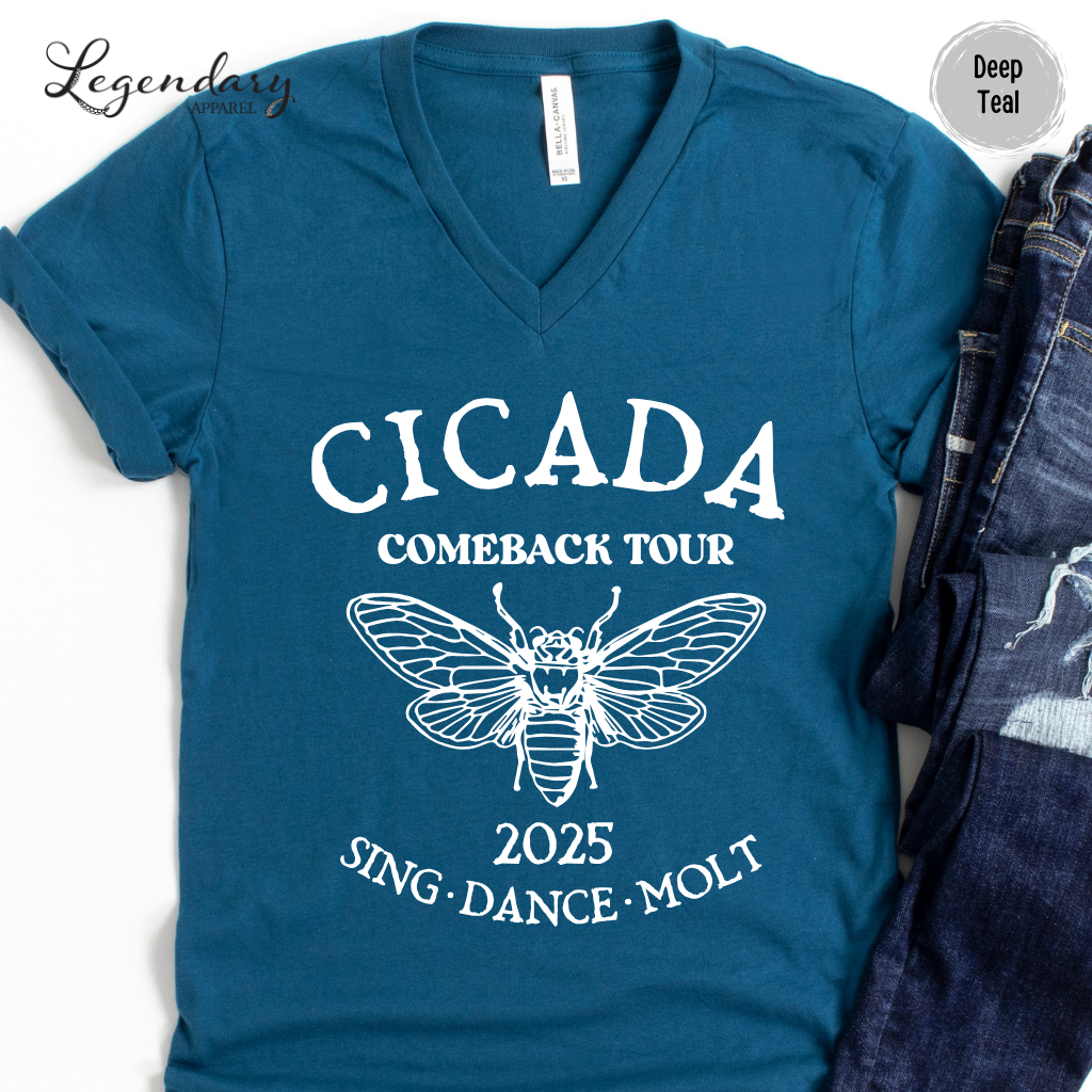 The Cicadas Comeback Tour 2025 V-Neck Tee Shirt