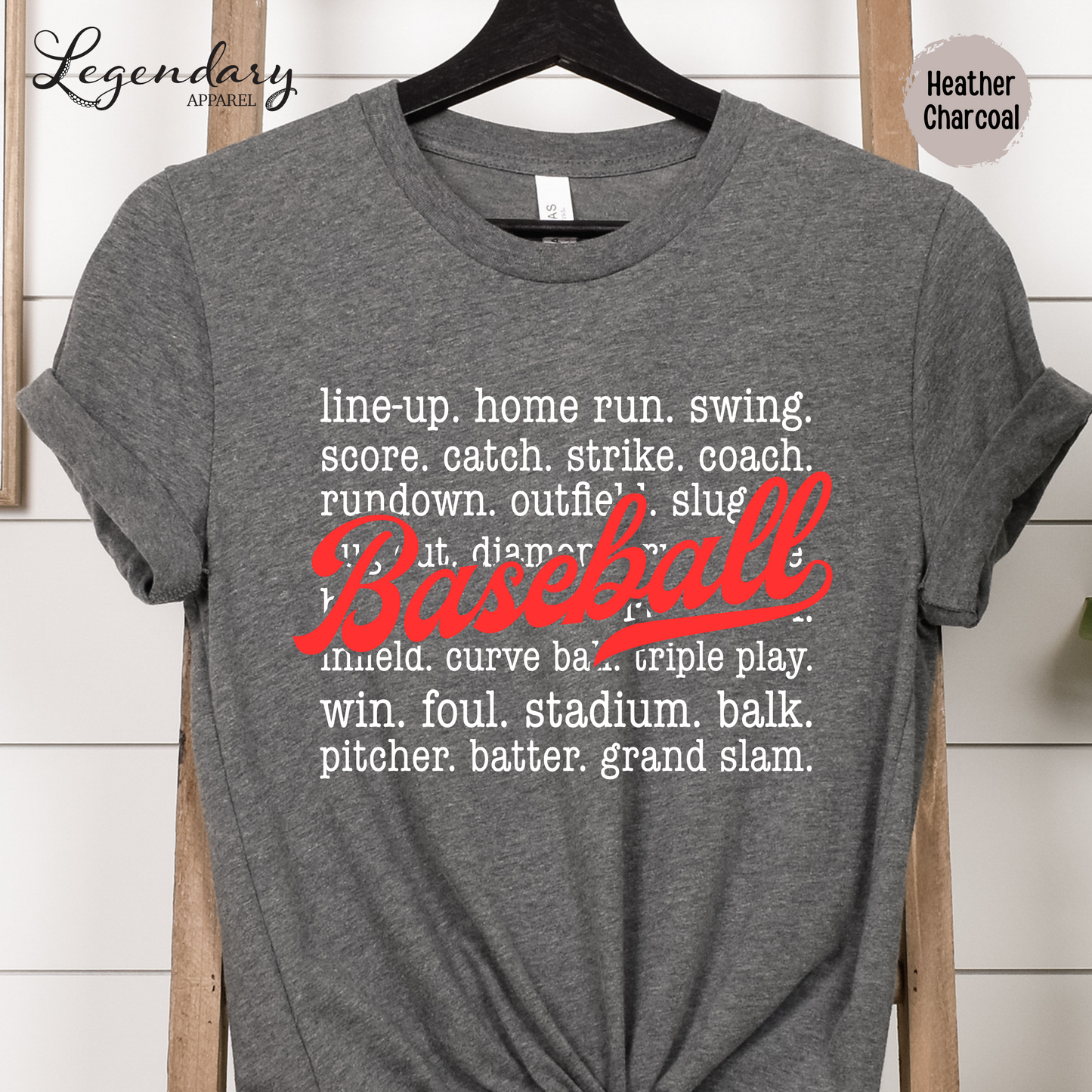 Baseball Sayings T-Shirt Homerun Swing Pitcher Grand Slam