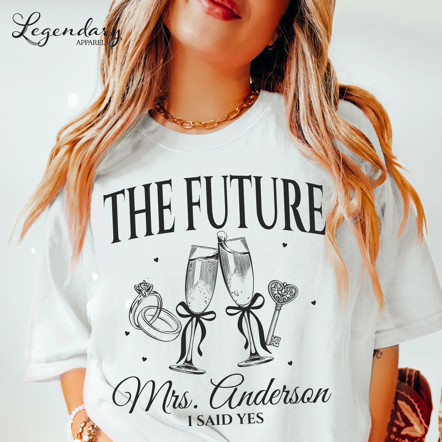 Personalized Future Mrs Shirt for Bride To Be