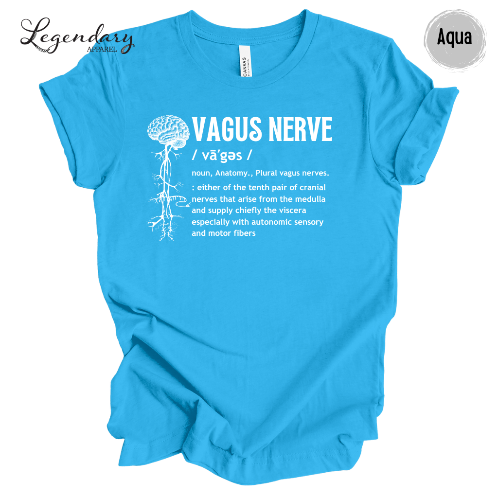 Vagus Nerve Definition Shirt Nervous System Anatomy Tee Shirt