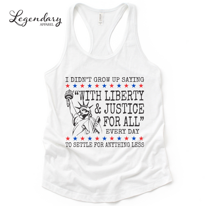 Liberty and Justice For All Human Rights Tank Top