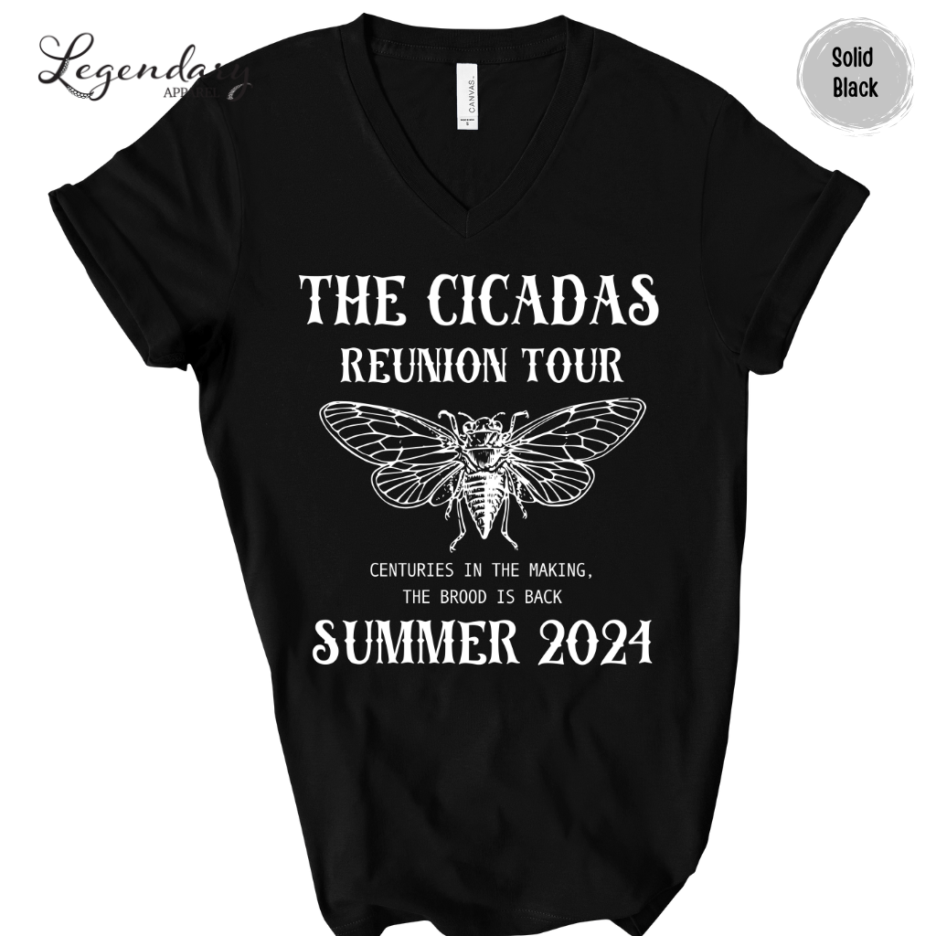 The Cicadas Reunion Tour 2024 V-Neck Tee Shirt