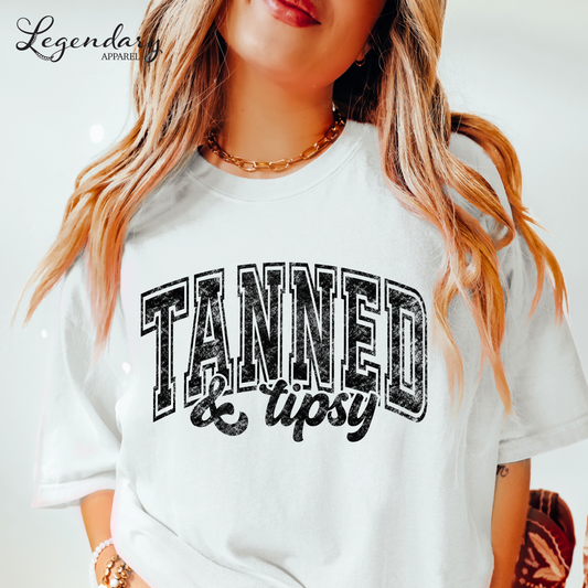 Tanned and Tipsy Oversized Tee
