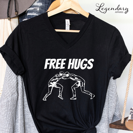 Free Hugs Wrestler T-Shirt