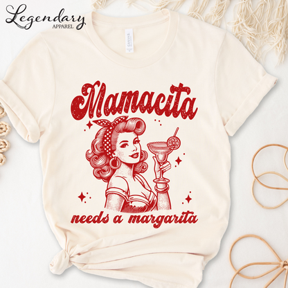 Mamacita Needs A Margarita Shirt Tequila Lover VNeck Shirt Drinking Sweatshirt Margarita Lover Mom Gift Mamacita TShirt Mommy