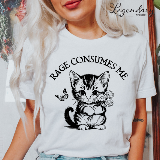 Rage Consumes Me Kitten T-Shirt