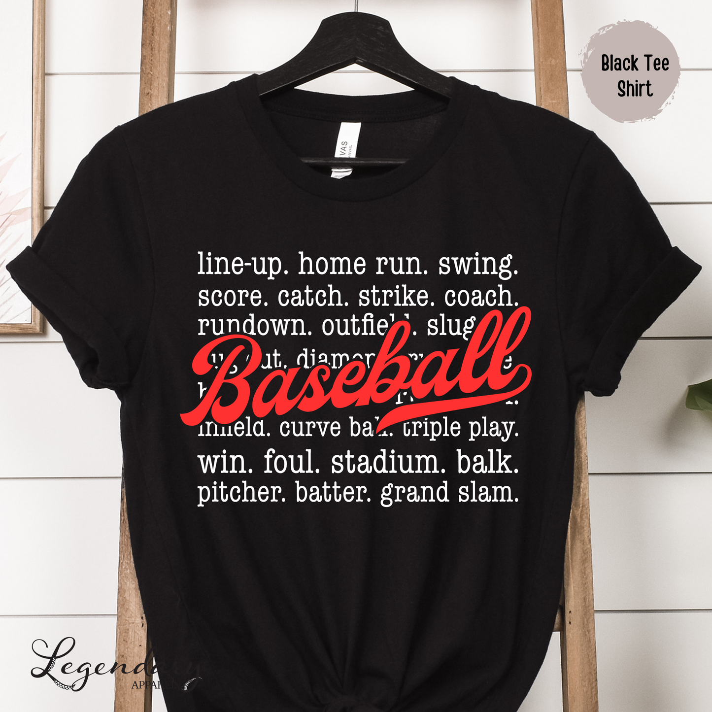 Baseball Sayings T-Shirt Homerun Swing Pitcher Grand Slam