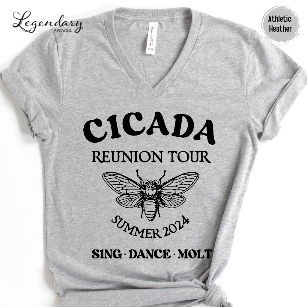 Cicada Reunion Tour 2024 V-Neck Tee Shirt