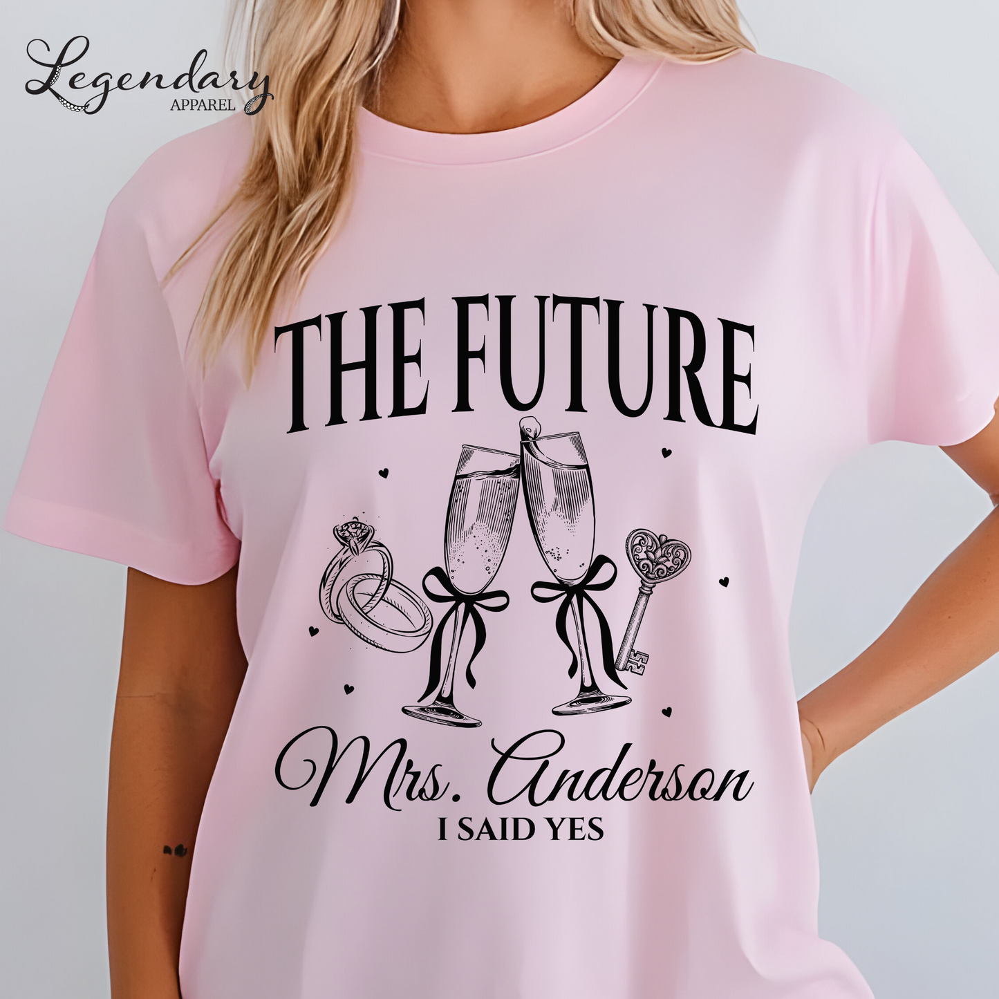 Personalized Future Mrs Shirt for Bride To Be