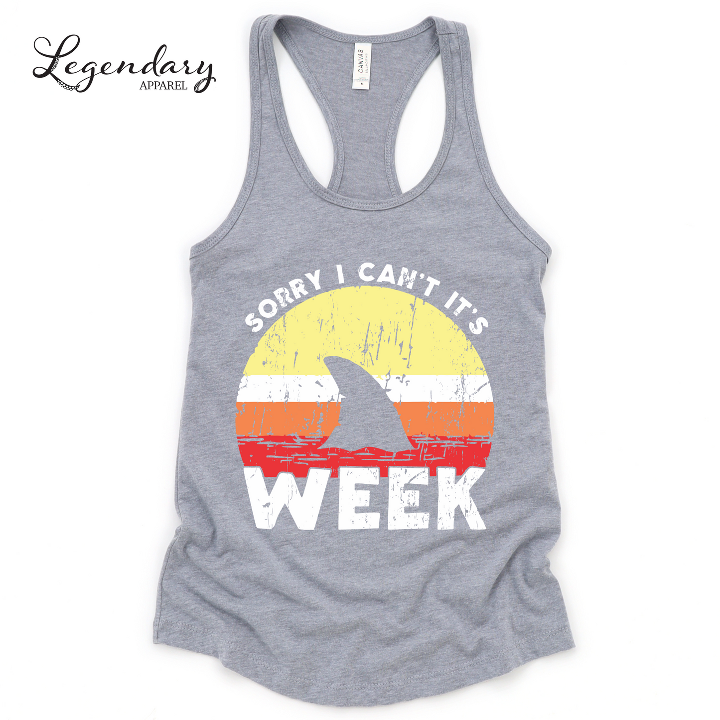 Sorry I Can't It's Shark Week Tank Top