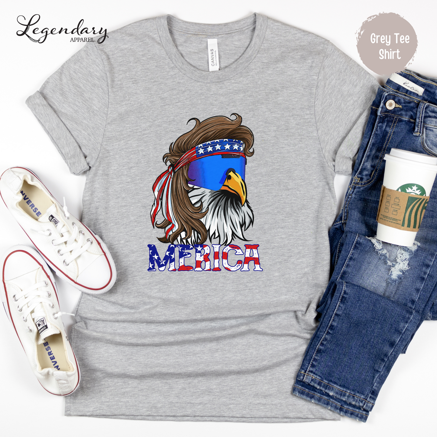 Merica Bald Eagle Tee Shirt