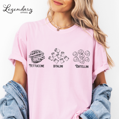 Subtle Anti Trump Tee Shirt Pasta FDT Tee Shirt Fettuccine Ditalini Tortellini