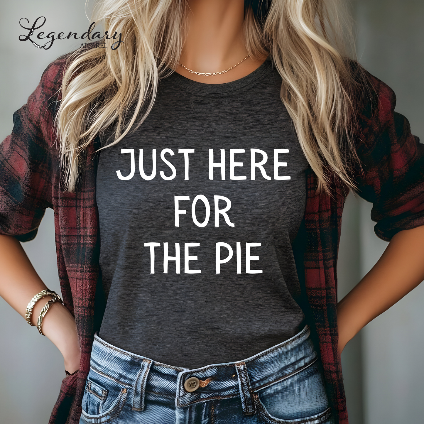 Just Here For The Pie Funny Thanksgiving Shirt