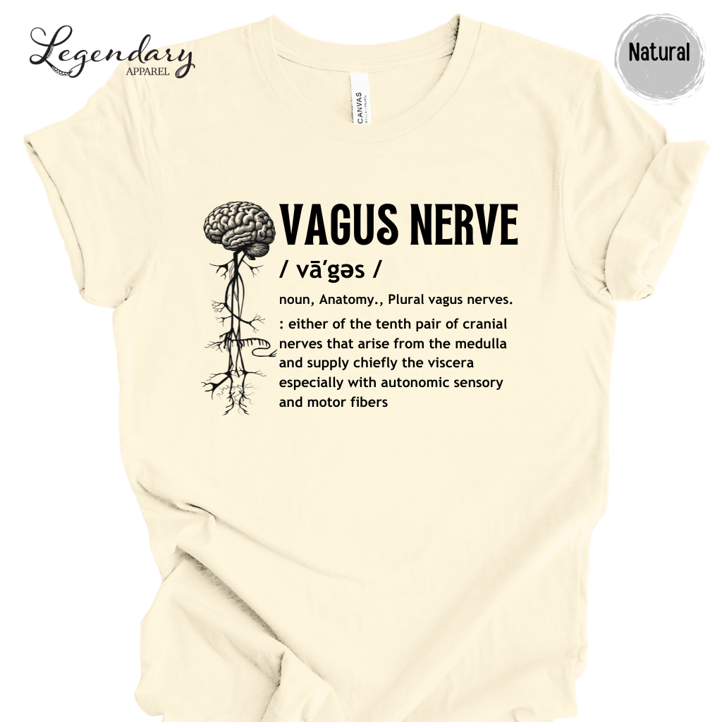 Vagus Nerve Definition Shirt Nervous System Anatomy Tee Shirt