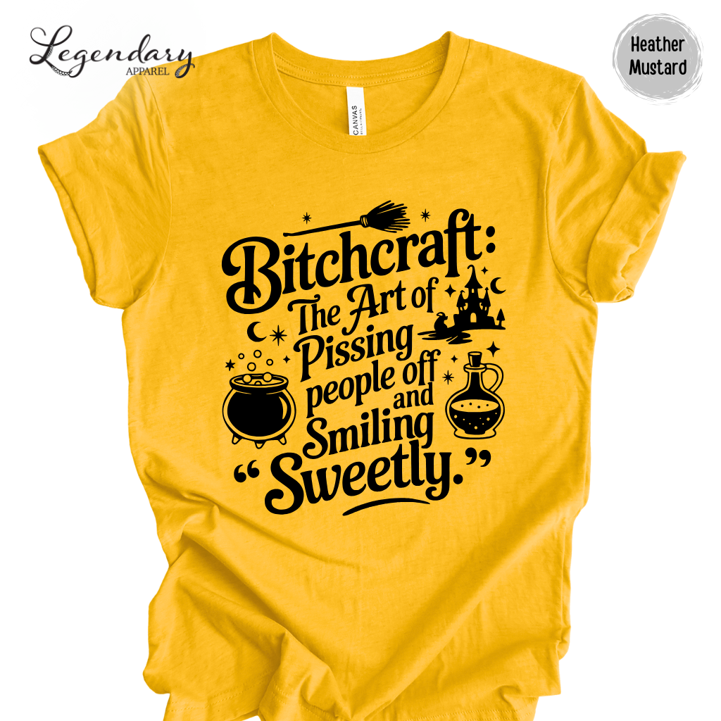 Bitchcraft Sarcastic Witch Shirt