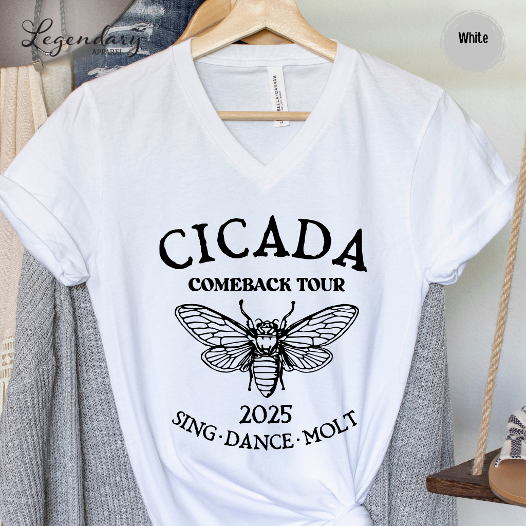 The Cicadas Comeback Tour 2025 V-Neck Tee Shirt