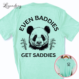 Even Baddies Get Saddies Panda TShirt Funny Meme Shirt