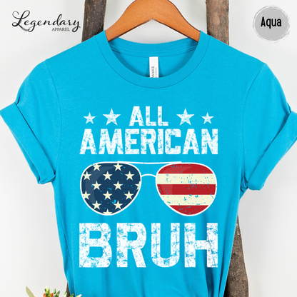 4th of July T-Shirt All American Bruh