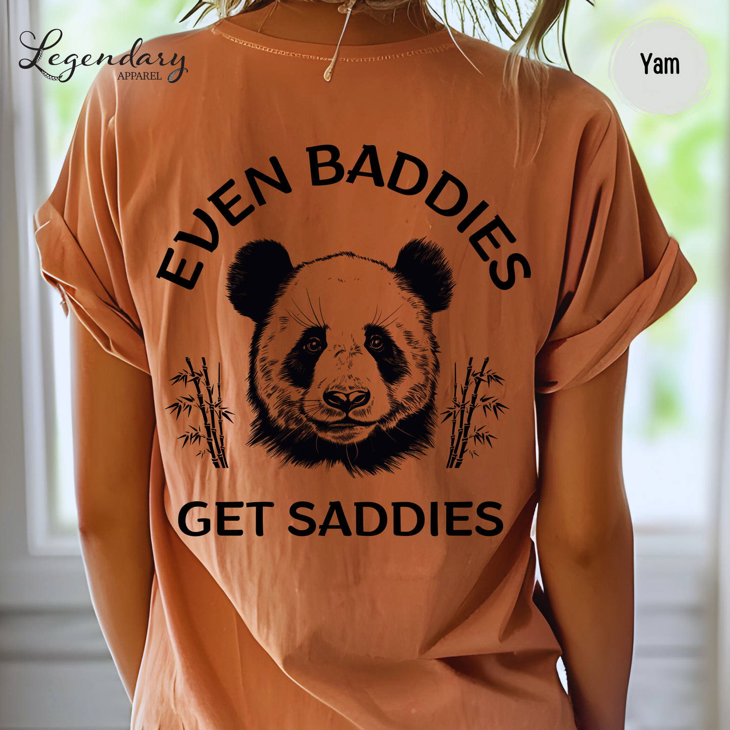 Even Baddies Get Saddies Panda TShirt Funny Meme Shirt