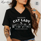 Childless Cat Lady VNeck T-Shirt