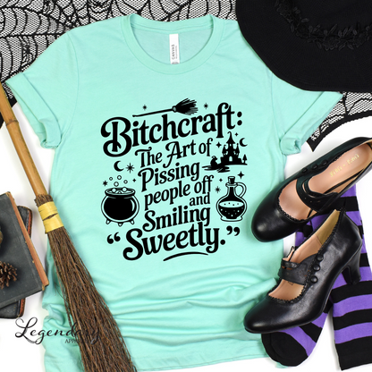 Bitchcraft Sarcastic Witch Shirt