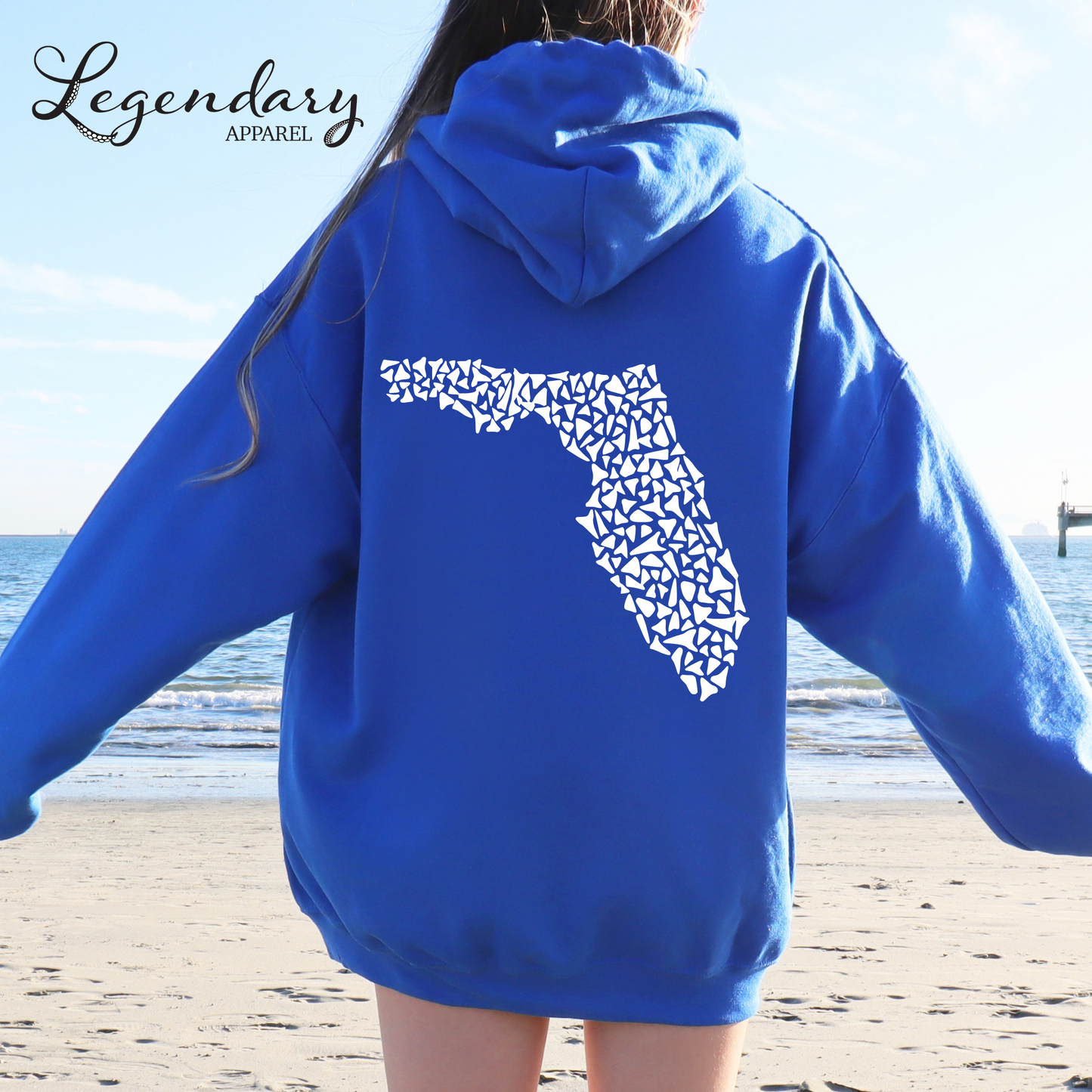 Florida Shark Tooth Fossil Sweatshirt