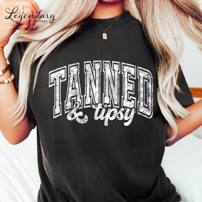 Tanned and Tipsy Oversized Tee