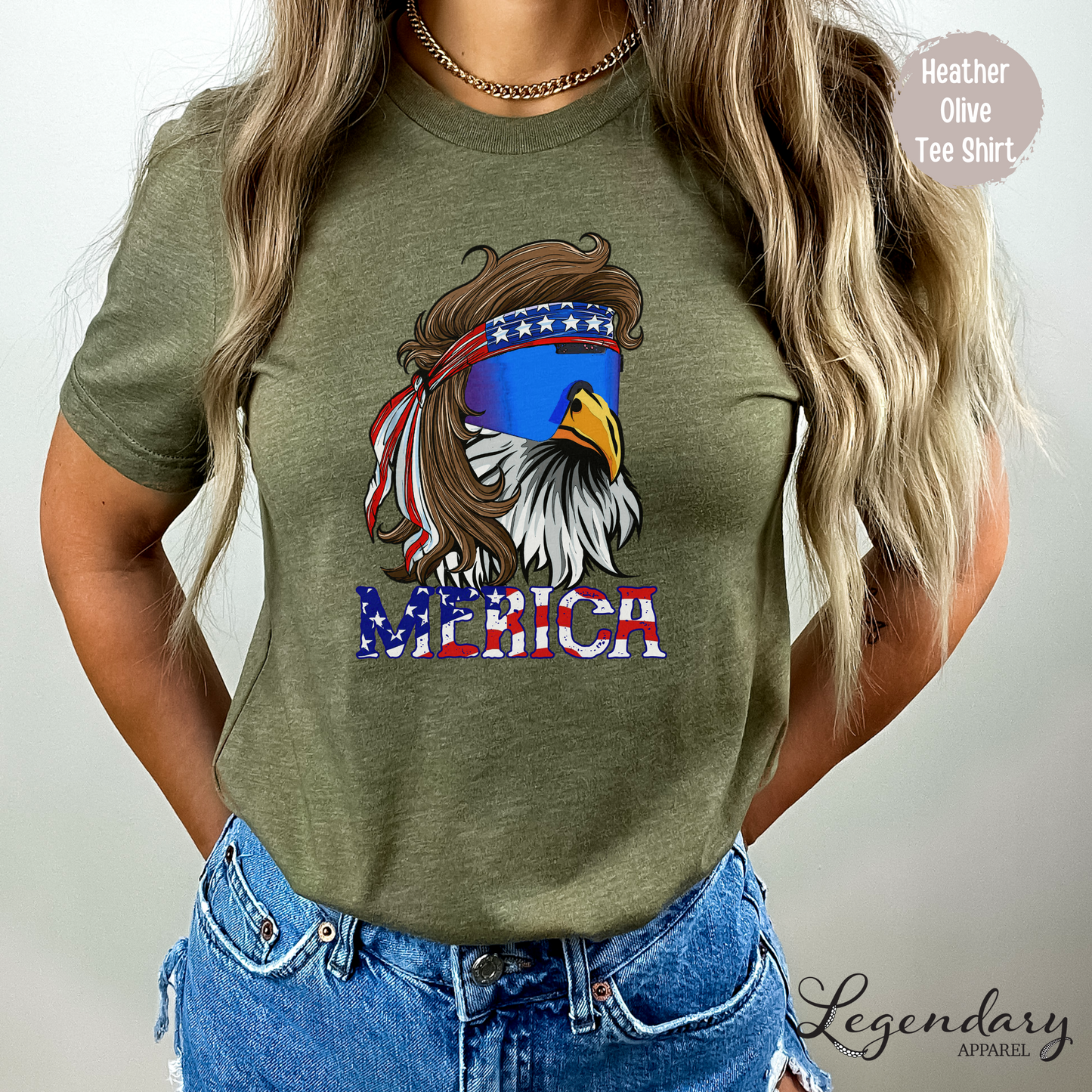 Merica Bald Eagle Tee Shirt