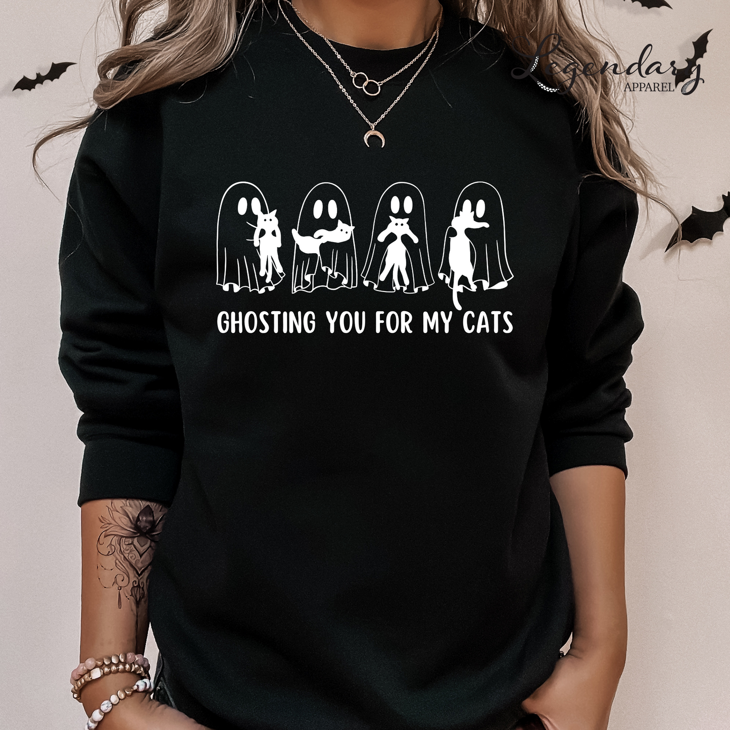 Ghosting You For My Cats Sweatshirt