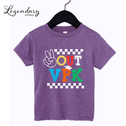 Peace Out VPK kids t-shirt