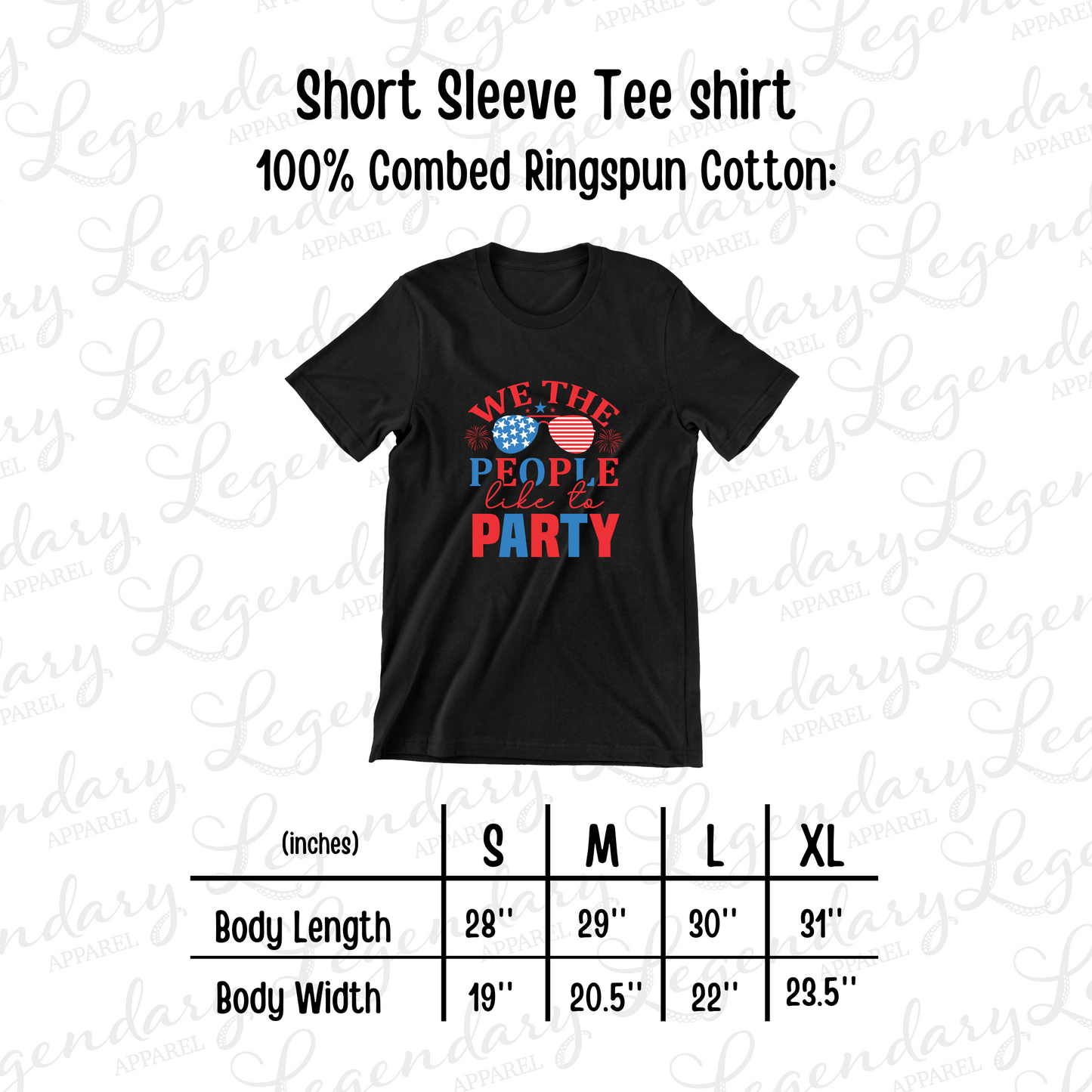 We The People Like To Party Tee Shirt