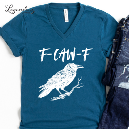 Raven F Caw F Crow VNeck