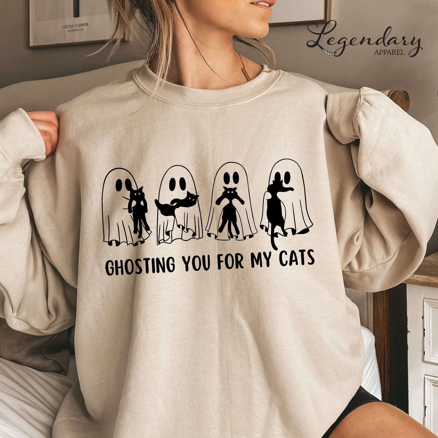 Ghosting You For My Cats Sweatshirt