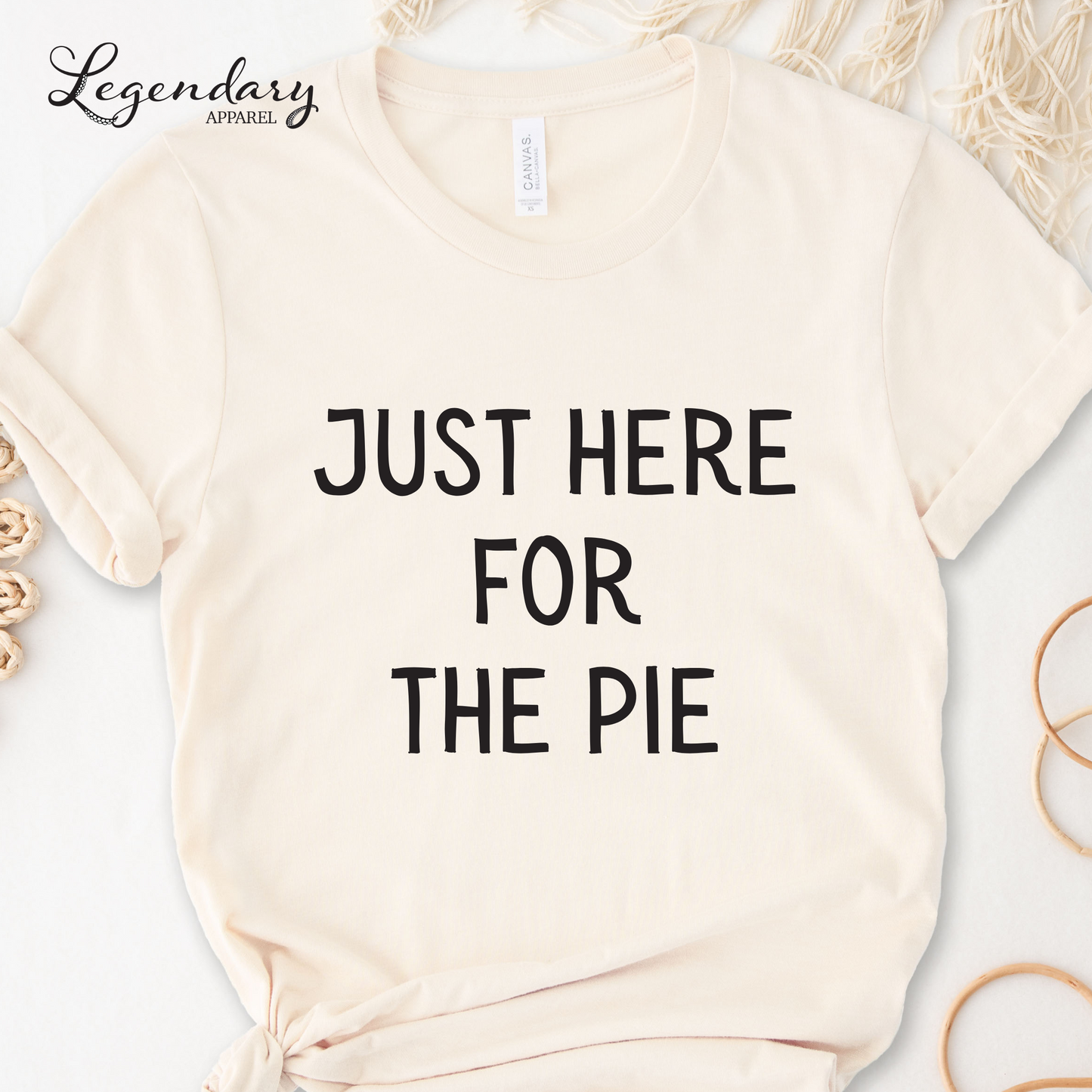 Just Here For The Pie Funny Thanksgiving Shirt