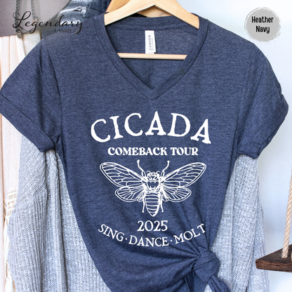 The Cicadas Comeback Tour 2025 V-Neck Tee Shirt