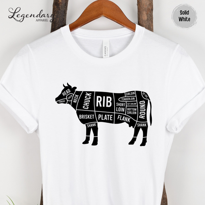 Beef Cuts Cow T-Shirt