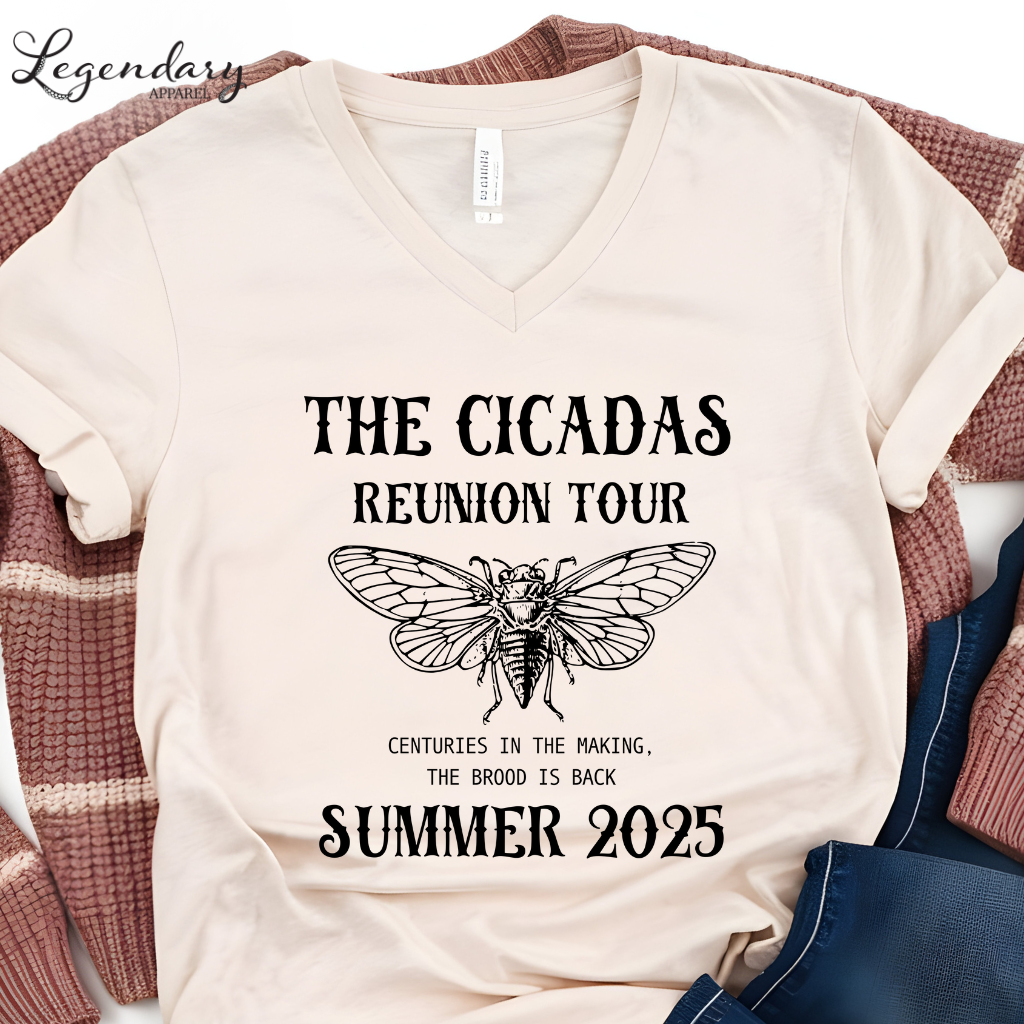 The Cicadas Reunion Tour 2024 V-Neck Tee Shirt