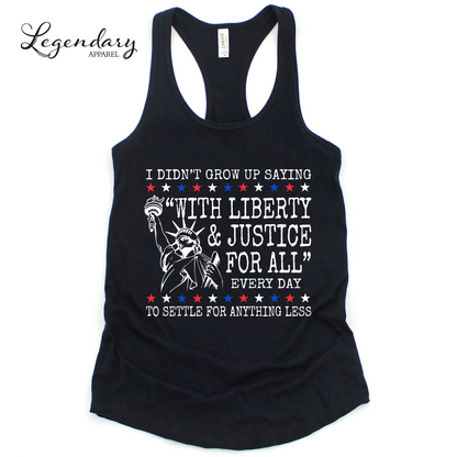 Liberty and Justice For All Human Rights Tank Top