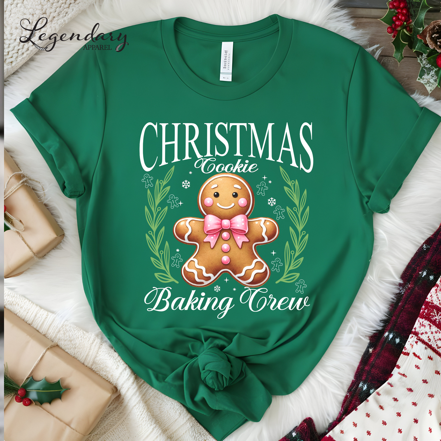 Christmas Cookie Baking Crew Gingerbread Shirt