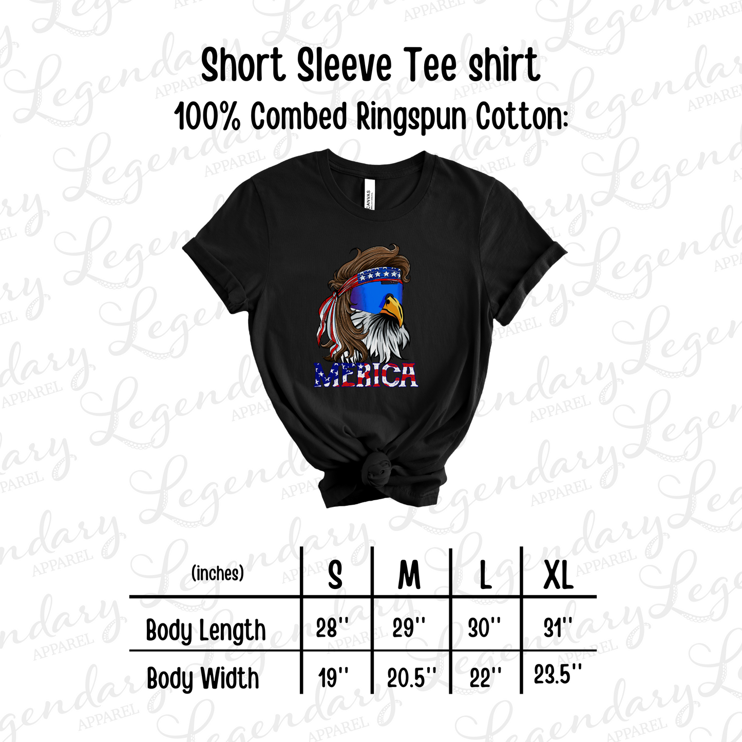 Merica Bald Eagle Tee Shirt