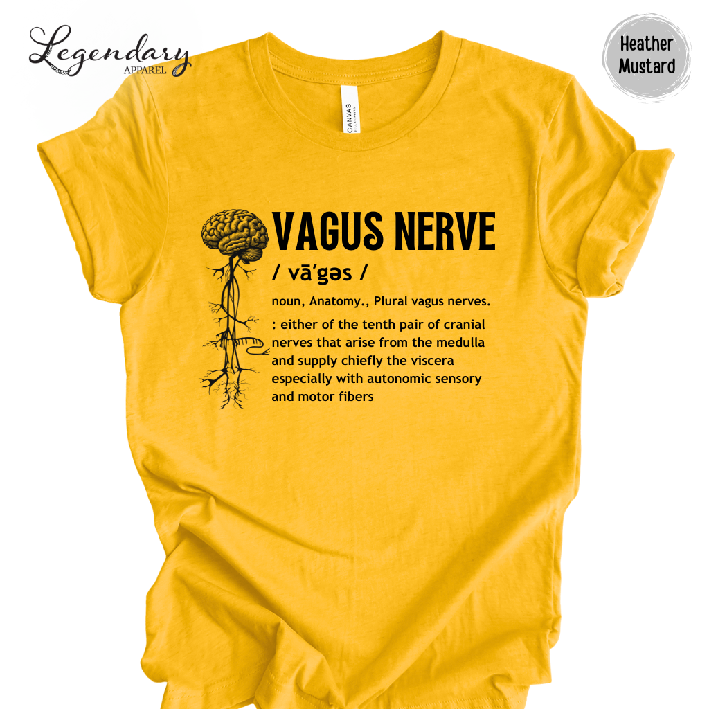 Vagus Nerve Definition Shirt Nervous System Anatomy Tee Shirt