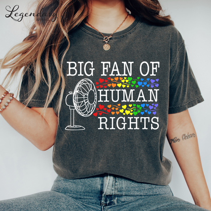 Big Fan of Human Rights Tee Shirt