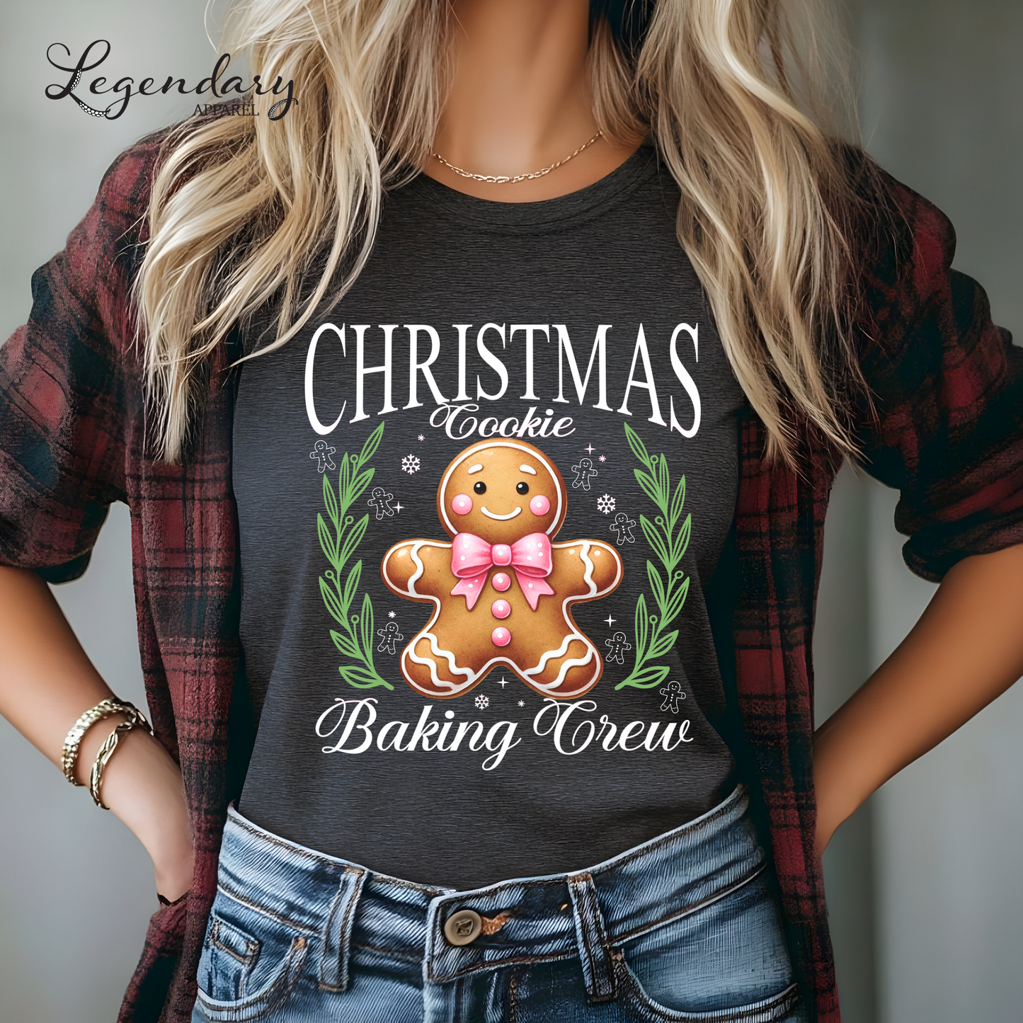 Christmas Cookie Baking Crew Gingerbread Shirt