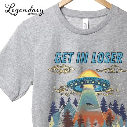 Get In Loser Alien Abduction Men's Tee