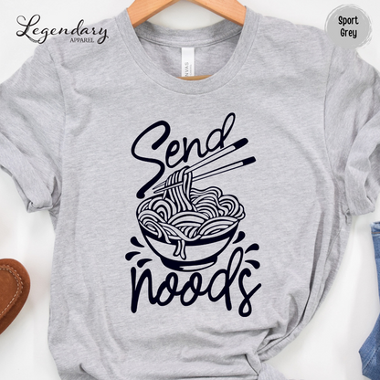 Send Noods Shirt Ramen Noodle Tee Shirt