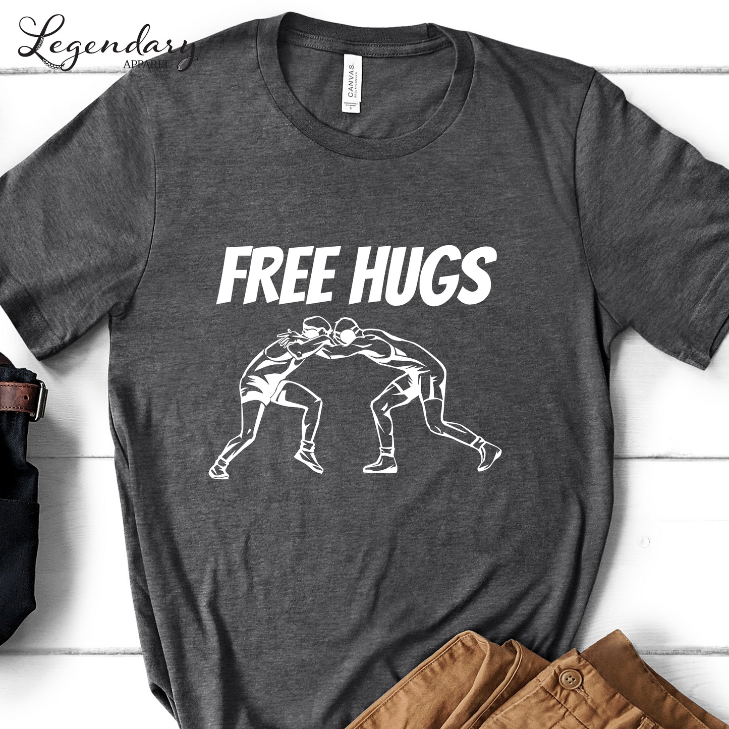 Free Hugs Wrestler T-Shirt